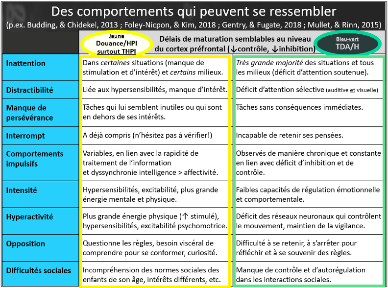 Caractéristiques des adultes TDAH, empathiques et créatifs